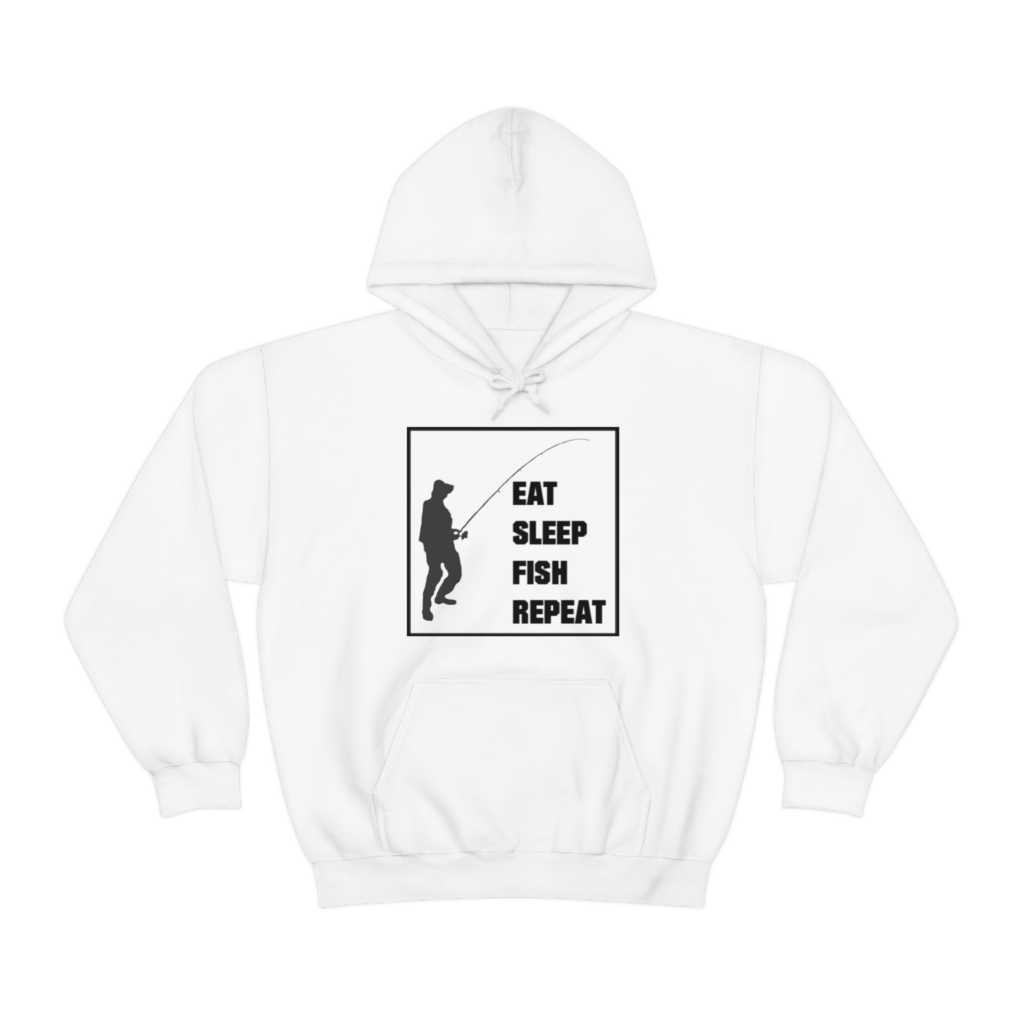 Eat Sleep Fish Repeat Cotton Unisex Hoodie – Clothing For Fishers