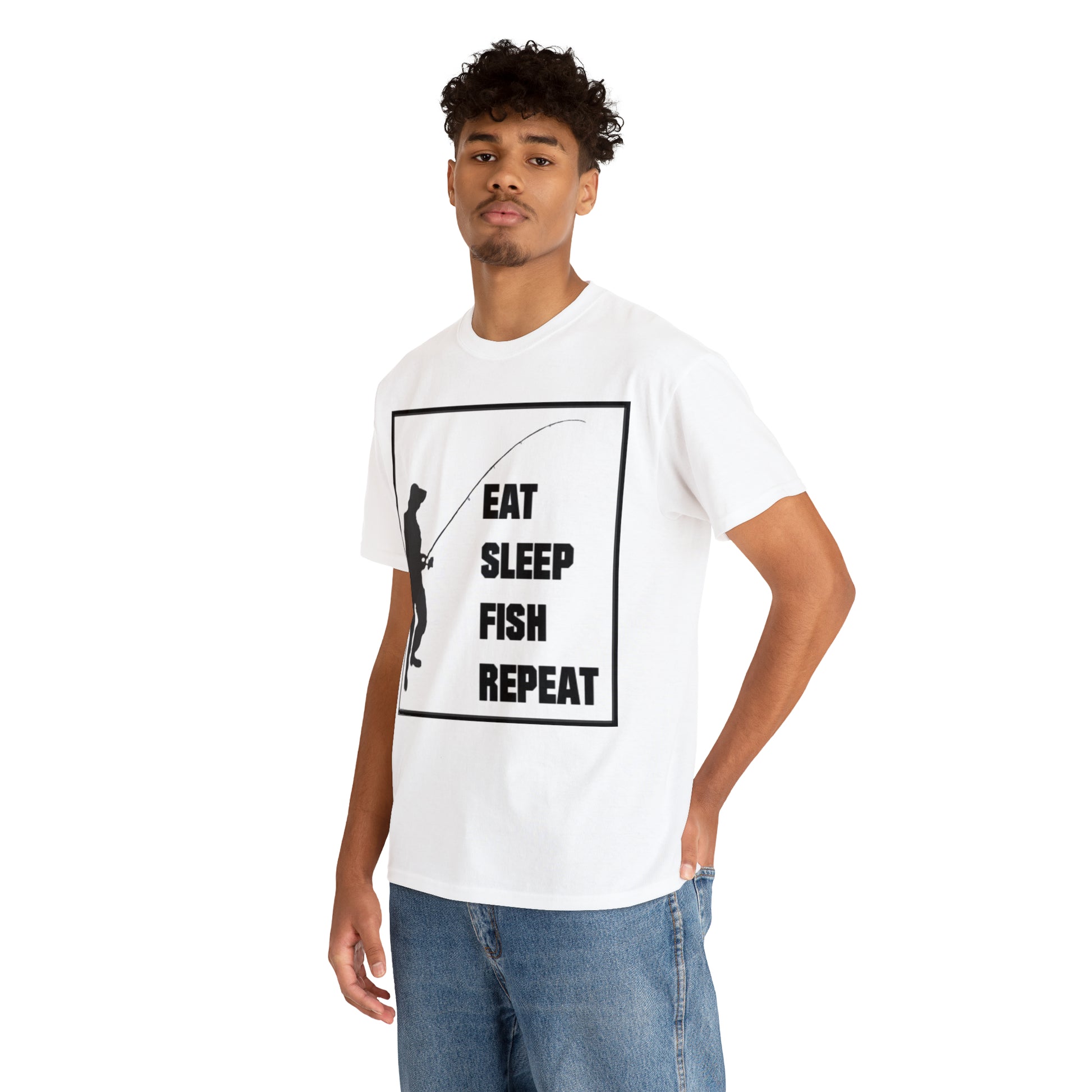Eat Sleep Fish Repeat Cotton Unisex – Clothing For Fishers